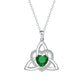 📢📢50% OFF !!⏰Celtic Knot Heart Pendant Necklace with Birthstone