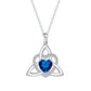 📢📢50% OFF !!⏰Celtic Knot Heart Pendant Necklace with Birthstone