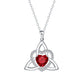 📢📢50% OFF !!⏰Celtic Knot Heart Pendant Necklace with Birthstone