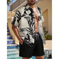 📢📢30% OFF !! ⏰Men's Hawaiian Shirt & Shorts 2-Piece Set👕