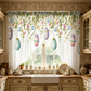 🌿 Botanical Print Rod Pocket Window Curtains 🌸 Privacy Meets Soft, Filtered Light ☀️