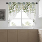 🌿 Botanical Print Rod Pocket Window Curtains 🌸 Privacy Meets Soft, Filtered Light ☀️