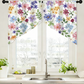 🌿 Botanical Print Rod Pocket Window Curtains 🌸 Privacy Meets Soft, Filtered Light ☀️