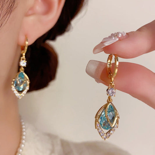 🎁2026 New Arrivals 50% OFF💥Sky Blue Drop Dangle Hoop Earrings💧💍