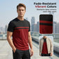 Men's Color-Block Crew Neck T-Shirt