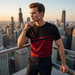 Men's Color-Block Crew Neck T-Shirt