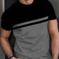 Men's Color-Block Crew Neck T-Shirt