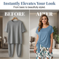 🥳SUMMER HOT SALE🥳💞50K+ SOLD!💥50% OFF! 🔥 Women's Side-Tie Top & Patterned Pants Set – Flowy, adjustable fit & perfect for summer vacations or resort wear 👖