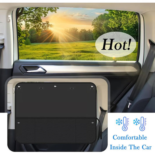 🔥50% OFF🚗🔆Car Window Shades with Storage Pockets