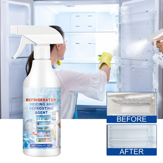 ❄️🧊 120ml Fridge Freezer De-Icer Spray – Melts Ice in Seconds, No Scraping, No Waiting. Safe for Plastic & Metal. A Must-Have for Frosty Freezers! 🚫🧤✅