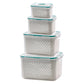 🥗 50% OFF NOW!🧊 2 in 1 Draining Fresh-Keep Food Container – Airtight & Microwave Safe – Fridge Essential 🔒