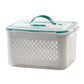 🥗 50% OFF NOW!🧊 2 in 1 Draining Fresh-Keep Food Container – Airtight & Microwave Safe – Fridge Essential 🔒