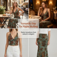 🌺50% OFF! 🌴 Bohemian Floral Print Halter Top & Maxi Skirt Co-ord Set