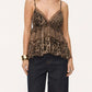 👗 🌈LIMITED-TIME 50% OFF! 🍀  🌸 Ruffled Lace Trim Camisole Top 🌸– A-Line Silhouette, Mesh Fabric, Feminine Allure ✨