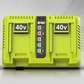 🔋Dual Port 40V Lithium Battery Charger for Power Tools⚡