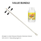 🔧 Stainless Steel Pressure Washer Extension Wand – Laser Drilled Nozzles, 20/40cm, Bent Attachment for Car, Appliance & Pipe Deep Cleaning 🚗🧹