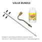 🔧 Stainless Steel Pressure Washer Extension Wand – Laser Drilled Nozzles, 20/40cm, Bent Attachment for Car, Appliance & Pipe Deep Cleaning 🚗🧹