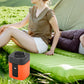 🏕️ Mini Electric Air Pump with LED Light – Portable, Fast Inflation for Outdoor Gear