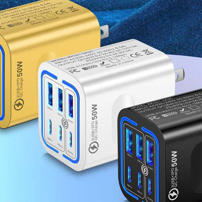 🔥While Supplies Last 40% OFF!🎉 50W 6-Port USB C Wall Charger