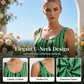 📢📢40% OFF !! ⏰Women's Casual Relaxed Fit U-Neck Sleeveless Dress – Soft & Breathable, Effortlessly Flattering for Warm Days ☀️