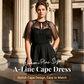 Women's Plus-Size A-Line Cape Dress 🌸 Graceful Cape Design, Flowing A-Line Silhouette for a Confident Look ✨