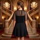 Women's Plus-Size A-Line Cape Dress 🌸 Graceful Cape Design, Flowing A-Line Silhouette for a Confident Look ✨