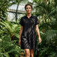 Casual Short Sleeve Button Pocket Dress 🌿 Button-Front Detail, Handy Pockets & Breezy Fit for All-Day Comfort ✨