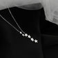 Women's Cascading Star Lariat Necklace 🌟 Cascading Star Design, Drapes Beautifully, No Clasp Needed 💫