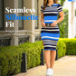 Women's Elegant Bodycon Striped Dress 🌊 Sleek Vertical Stripes, Curves-Hugging Fit for a Confident Look ✨