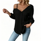 👚 55% OFF NOW! 🔥 Off-Shoulder Button-Up Top – Crinkle texture & relaxed fit – 5 colours, sizes S-XL – perfect for summer, beach or casual chic 🌊