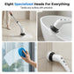 🥳2026 HOT SALE🥳💞50K+ SOLD! 🧹⚡ 50% OFF! Electric Cleaning Brush – high-torque motor, 4 heads & long handle. Waterproof & cordless – bathroom, kitchen & car all shine! 💧✅