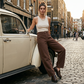 Women's High-Waist Wide-Leg Trousers 👖 Cinched High, Flowing Free – A Flattering Fit for Every Curve ✨