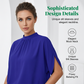 👚50% OFF!✨Women's Mock Neck Top – Batwing Sleeve, Relaxed Fit, Elegant Drape 🍂