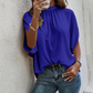 👚50% OFF!✨Women's Mock Neck Top – Batwing Sleeve, Relaxed Fit, Elegant Drape 🍂