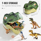 🥳2026 HOT SALE🥳💞50K+ SOLD! 🦖🎁 50% OFF! Kids Fun & Educational Dinosaur Toy Kit – T‑Rex head storage box keeps toys organised. Lifelike figures, waterproof & durable – sparks imagination & learning! 🧩✨