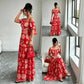 🌺 LIMITED-TIME 56% OFF! 💥 Women's Off-Shoulder Midi Dress – Daisy Print, Waist Cutout & Flattering Flowy Fit – Tropical Chic 💃