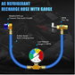 🚗❄️ R1234YF Refrigerant Charge Hose – 50% OFF! 600-3000PSI rating, metal quick coupler, 0-100 PSI gauge – easy AC recharge. 💪