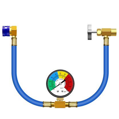 🚗❄️ R1234YF Refrigerant Charge Hose – 50% OFF! 600-3000PSI rating, metal quick coupler, 0-100 PSI gauge – easy AC recharge. 💪