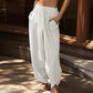 💥 50% OFF! Women's Casual Wide Leg Pants | Comfy Elastic High Waist Trousers with Pockets 🌟