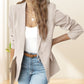 🧥🌸 Elegant Soft Solid Color Lapel Buttons Jacket – 50% OFF! Classic lapel, soft fabric, timeless design – perfect for work & weekend. 🔥✨