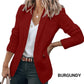 🧥🌸 Elegant Soft Solid Color Lapel Buttons Jacket – 50% OFF! Classic lapel, soft fabric, timeless design – perfect for work & weekend. 🔥✨