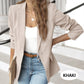 🧥🌸 Elegant Soft Solid Color Lapel Buttons Jacket – 50% OFF! Classic lapel, soft fabric, timeless design – perfect for work & weekend. 🔥✨