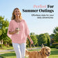 👚 50% OFF NOW! ⏰ Women's Summer Batwing Sleeve Top – Casual split loose blouse – Breathable, lightweight & flowy – perfect for beach or everyday comfort 🌸✨