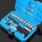 🧰 29pcs Core Ratchet Socket Wrench Kit , Essential Socket Wrench Kit for Daily Fixes and Workshop Jobs