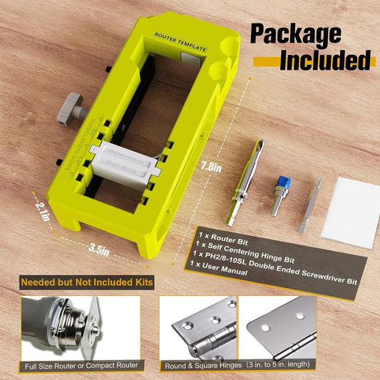 📢📢50% OFF !! ⏰Door Hinge Jig Kit