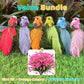 12PCS Artificial Feathered Birds with Clips