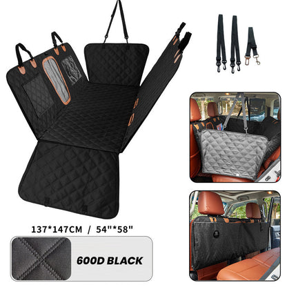 🐾 Waterproof Pet Car Seat Cushion with Hard Bottom — Scratch-Proof Rear Seat Protector for Dogs & Cats