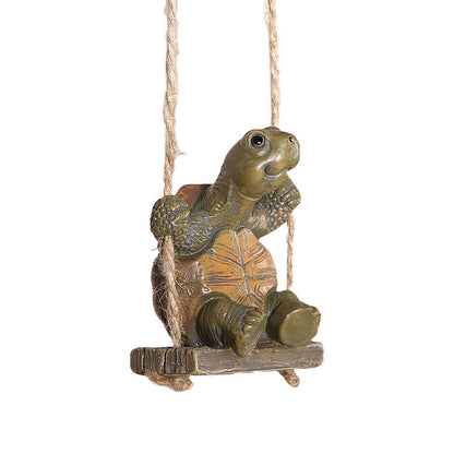 🏆 Surprise Price: Only £14.99!!! 🐢 Whimsical Turtle Swing Decor – A Charming Hanging Ornament for Garden, Patio & Indoor Spaces 🌿✨