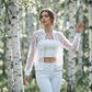 ⏳Limited-time 50% off⏰Women's Floral Sheer Mesh Jacket🦋