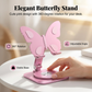 🦋📱 Adjustable Butterfly Design Phone Stand – 50% OFF! Sleek butterfly shape, adjustable angles, sturdy base – perfect for desk & bedside. 🔥✨